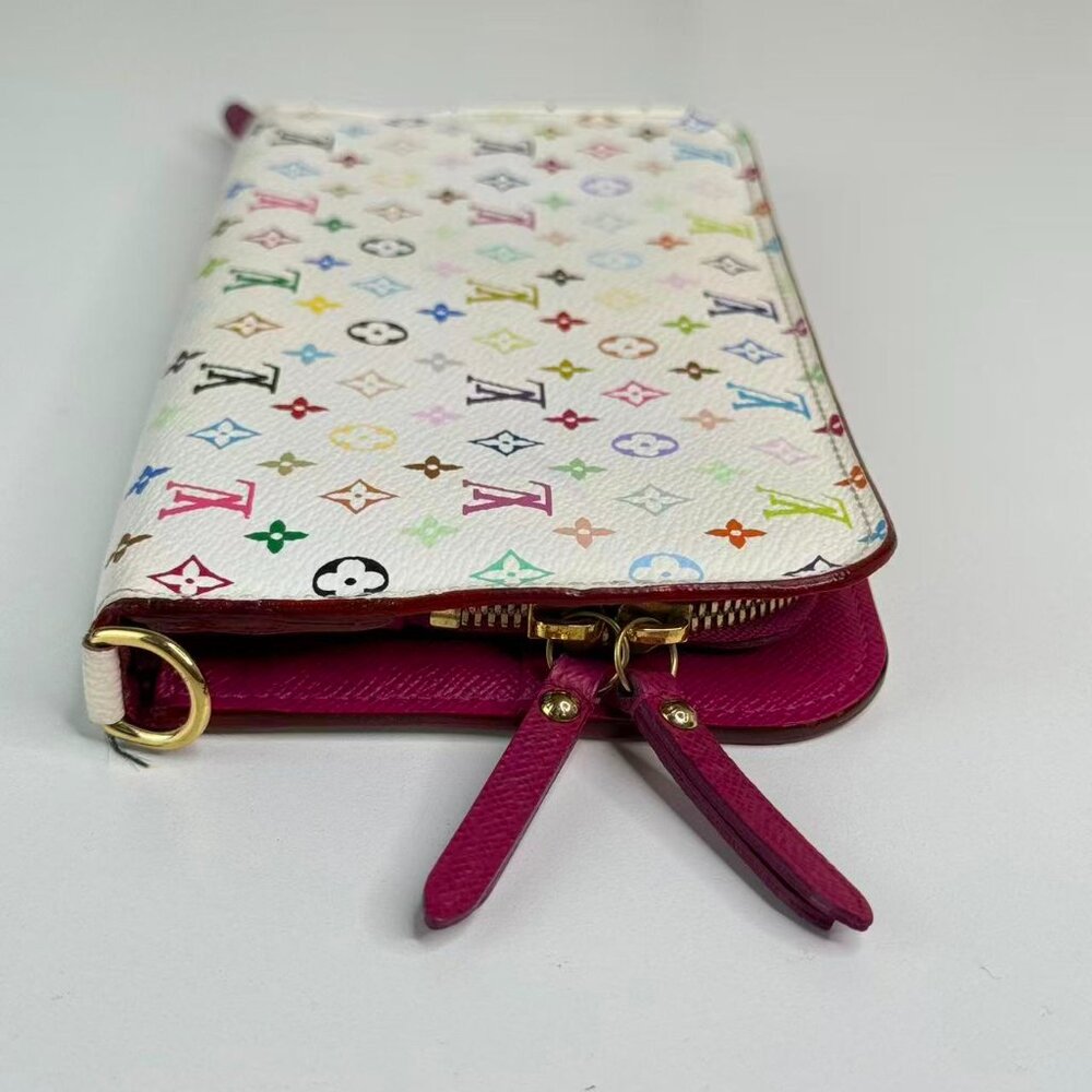 Louis Vuitton White Multicolor Wallet with Colorful Monogram Design - Picture 3 of 8